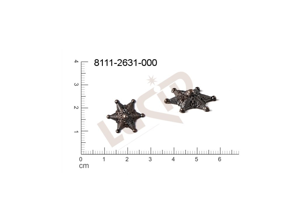 fancy shape stars other without loops / attaching holes 16.0mm