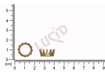 Kotlík kulatý 10.7mm francouzský a ozdobný bez dna