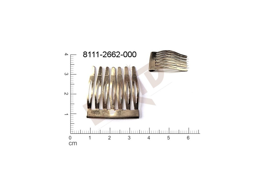 Comb - component for hair decoration 27.0x26.0mm