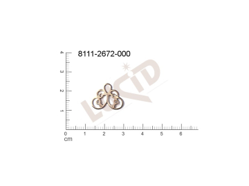 fancy shape other other with 1 loop / attaching hole 17.0x10.0mm