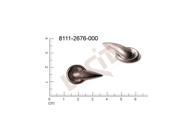 Tvarový výlisek ostatní ostatní bez oček (svěšovacích dírek) 25.0x14.0mm