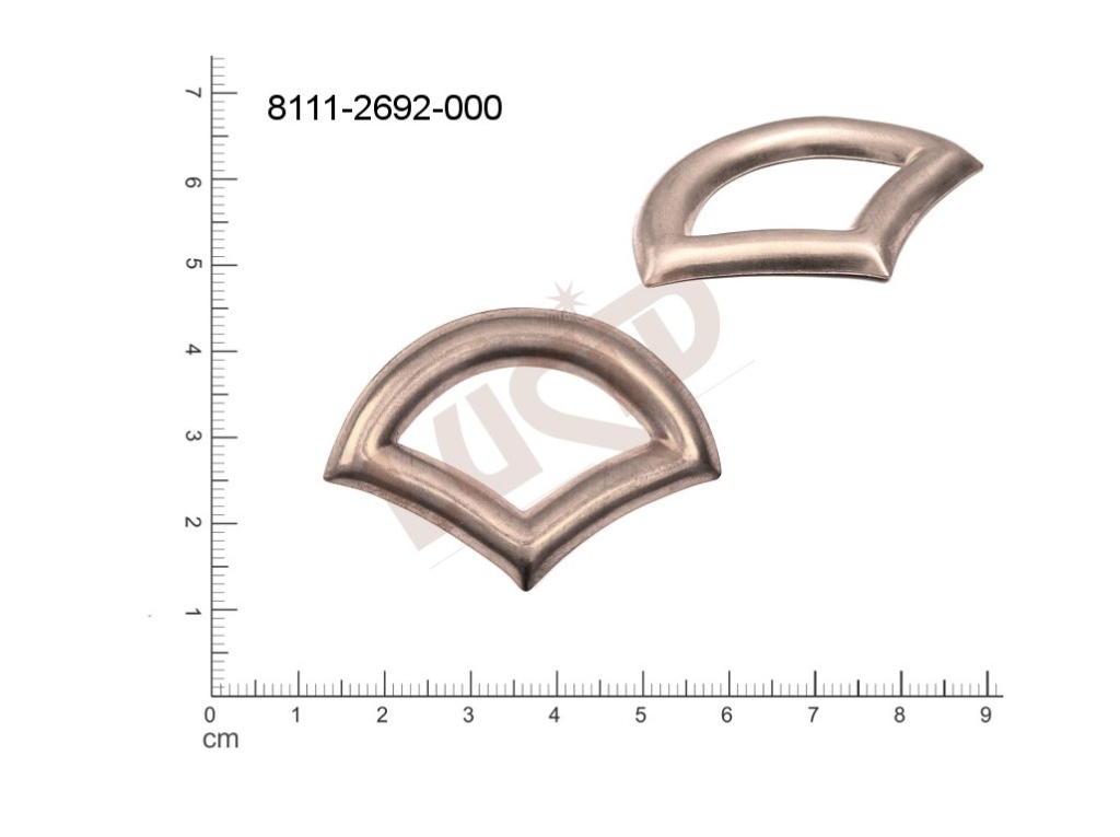 fancy shape other other without loops / attaching holes 45.0x30.0mm