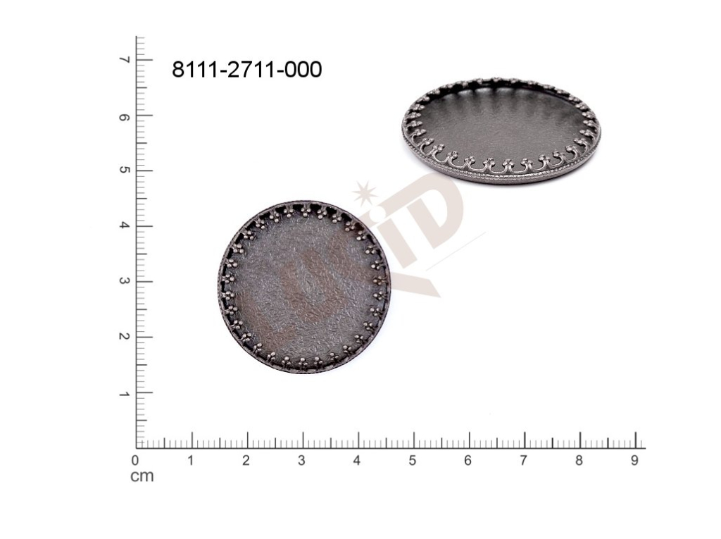 Kotlík kulatý 29.0mm francouzský a ozdobný, se dnem