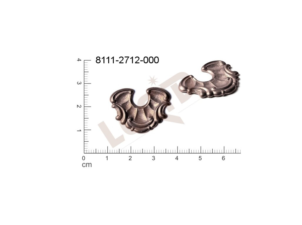 Tvarový výlisek ostatní ostatní bez oček (svěšovacích dírek) 25.0x20.0mm