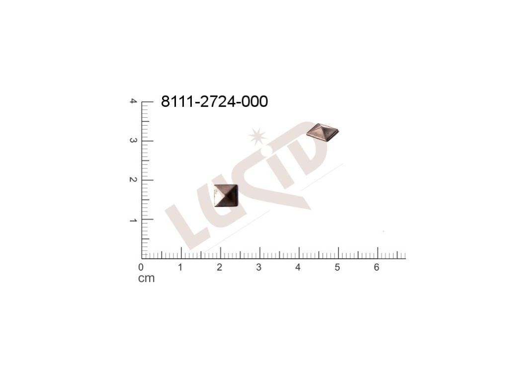 fancy shape quadrangle other without loops / attaching holes 5.0x5.0mm