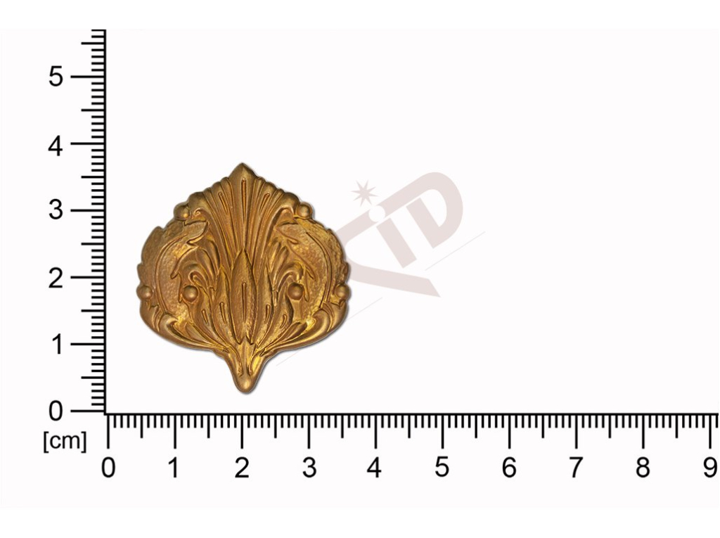 Tvarový výlisek  ovál ostatní bez oček (svěšovacích dírek) 33,0x30,8mm