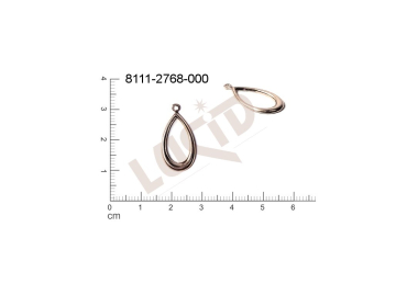 fancy shape drops/tears with 1 loop / attaching hole 22.0x11.0mm