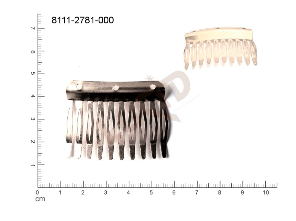 Comb - component for hair decoration