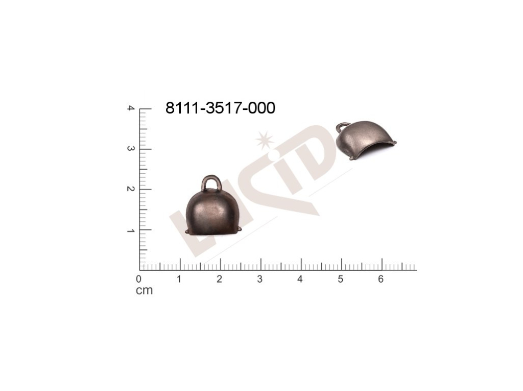 fancy shape other other with 1 loop / attaching hole 15.0x14.0mm