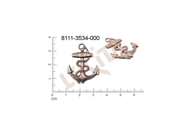 fancy shape ships, anchors, helms other with 1 loop / attaching hole 30.0x22.0mm