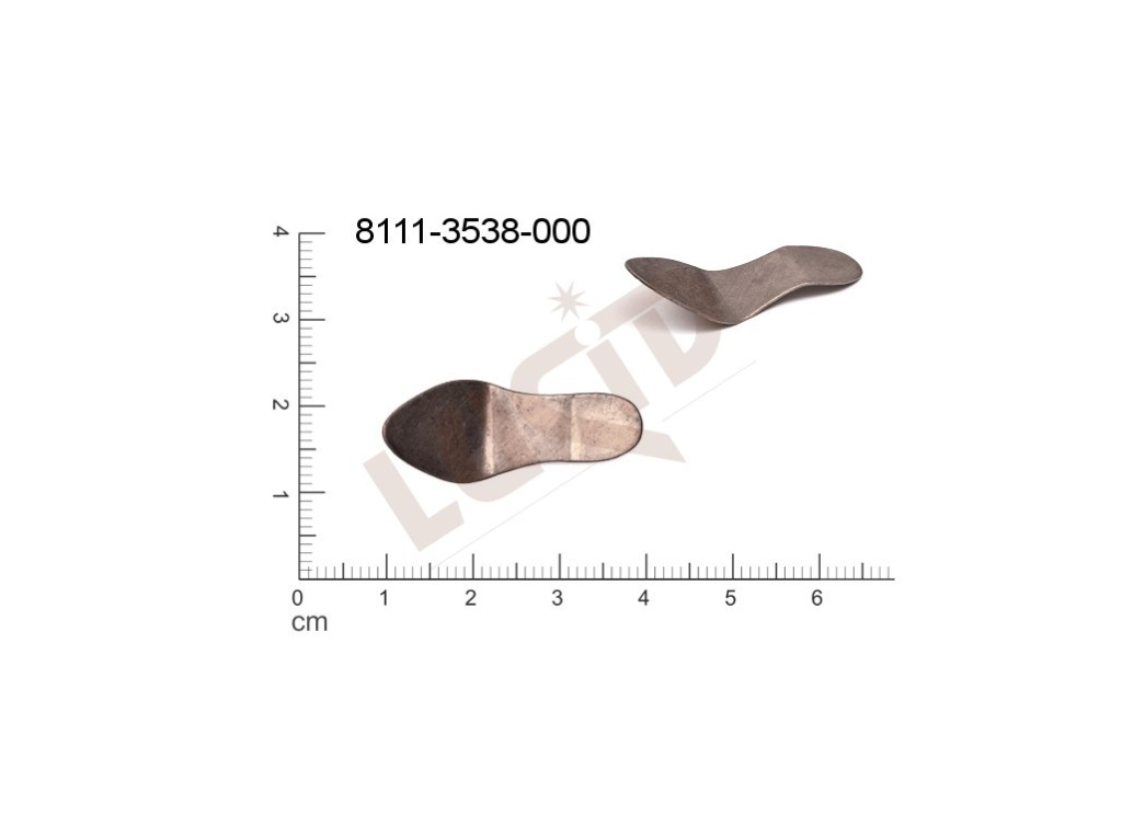 Tvarový výlisek ostatní bez oček (svěšovacích dírek) 31.0 x 11.0mm