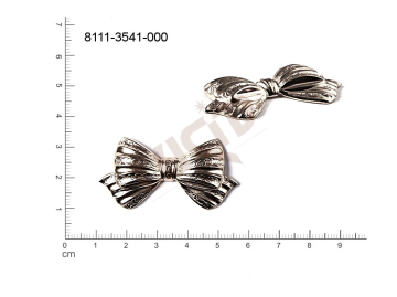 fancy shape bows other without loops / attaching holes 45.0x 23.0mm