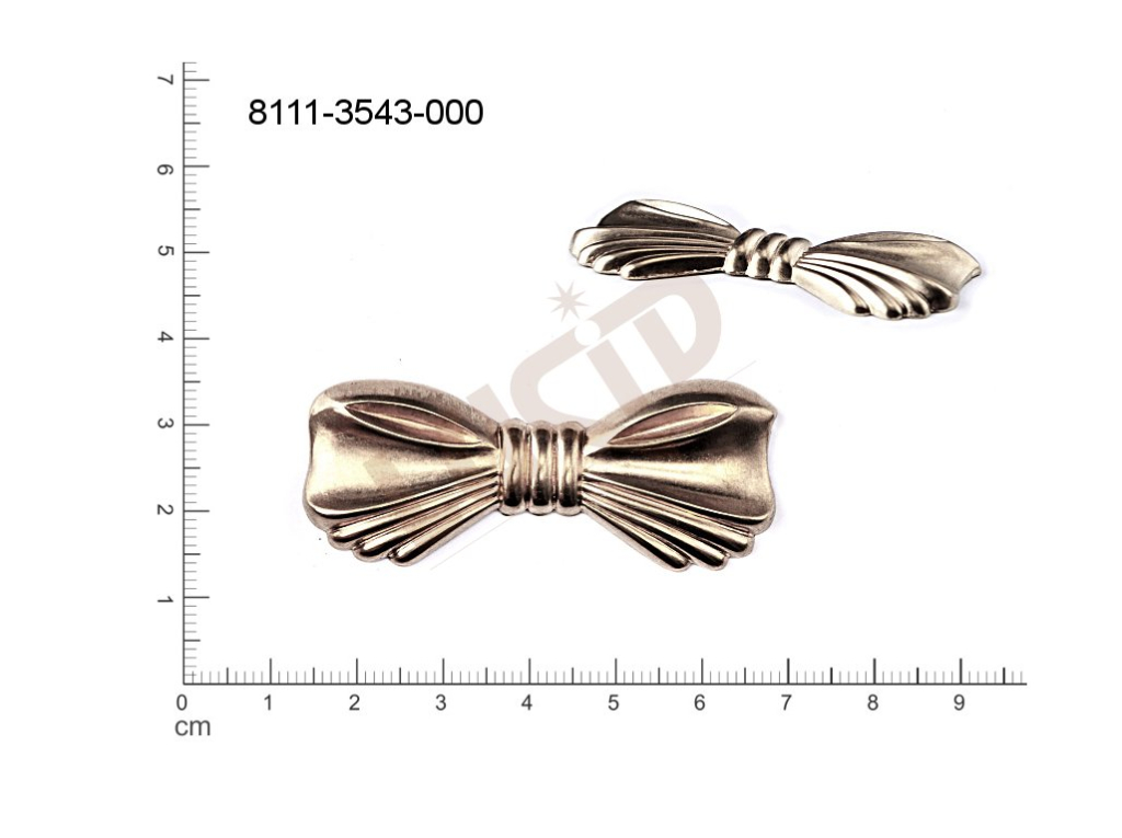 fancy shape bows other without loops / attaching holes 53.0x23.0mm