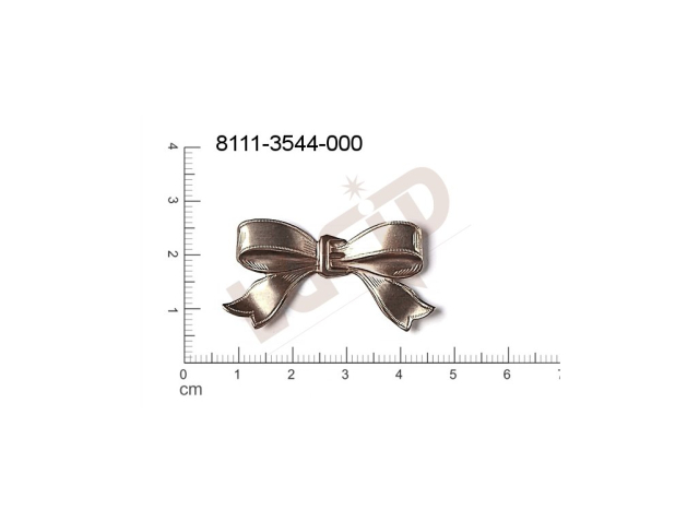 fancy shape bows other without loops / attaching holes 40.0x20.0mm