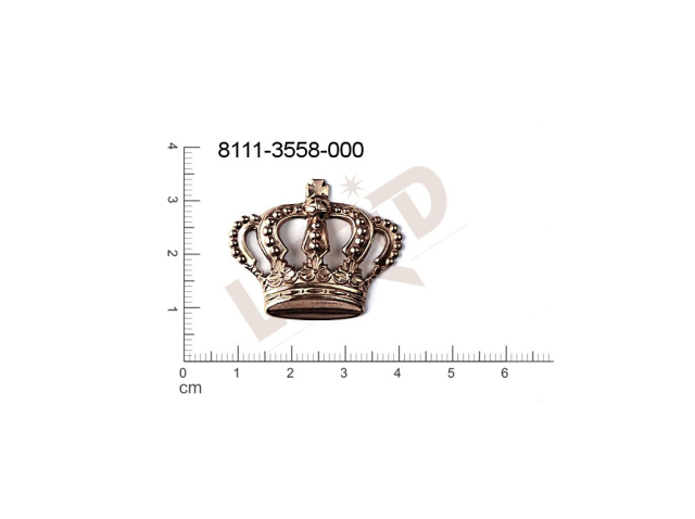 fancy shape royal and knight symbols other without loops / attaching holes 32.0x 26.0mm