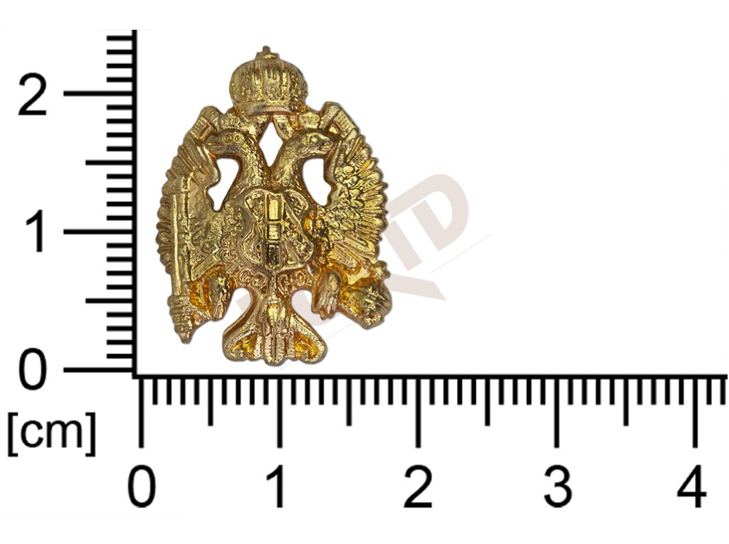 Tvarový výlisek královské a rytířské symboly ostatní bez oček (svěšovacích dírek) 23.0x17.0mm