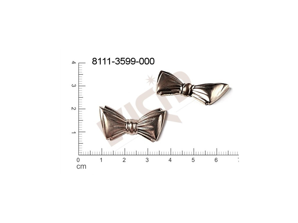 fancy shape bows other without loops / attaching holes 30.0x16.0mm