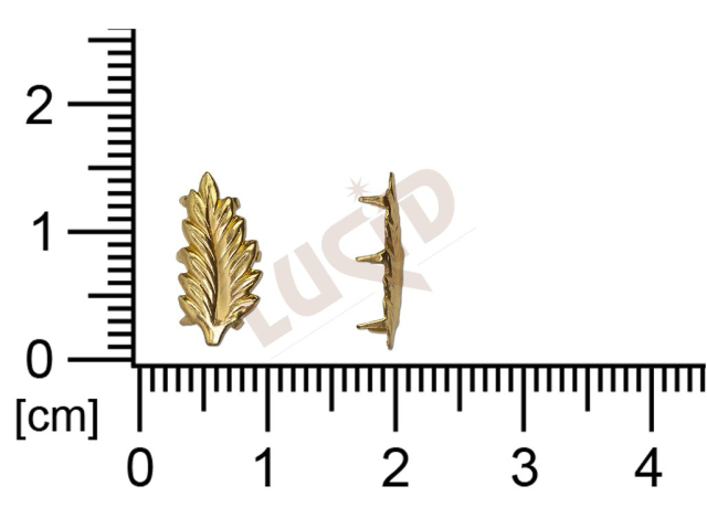 Trn/napichovací díl rostlinné motivy (lístečky) bez oček (svěšovacích dírek)