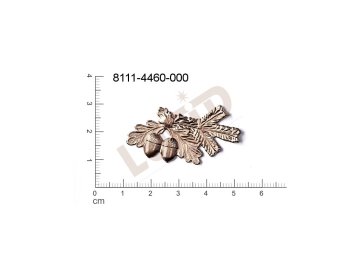 Tvarový výlisek rostlinné motivy rostliny bez oček (svěšovacích dírek) 40.0x20.0mm