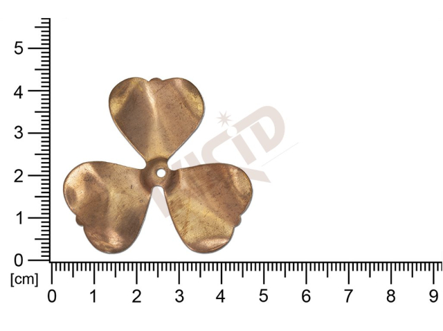 fancy shape plant motives leaves with 1 loop / attaching hole 