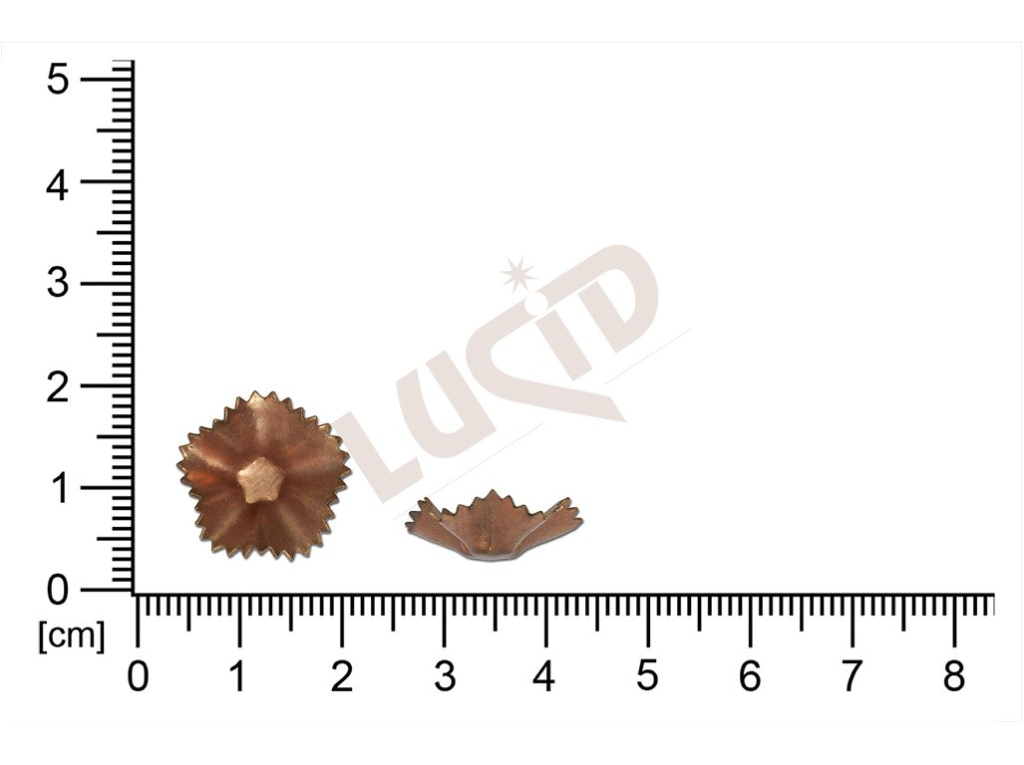 fancy shape plant motives leaves without loops / attaching holes 