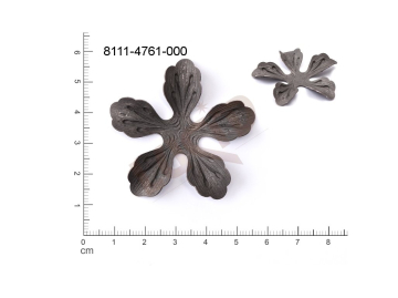 fancy shape plant motives flowers, flower motives without eyes / attaching holes 44.0mm