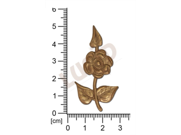 Tvarový výlisek rostlinné motivy kytky, květinové motivy bez oček (svěšovacích dírek)