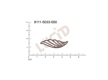 fancy shape other other without loops / attaching holes 32.0x10.0mm