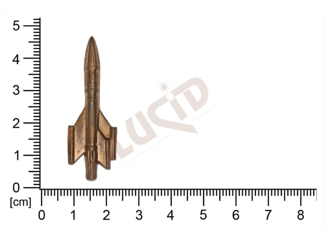 Tvarový výlisek ostatní raketa bez oček (svěšovacích dírek)