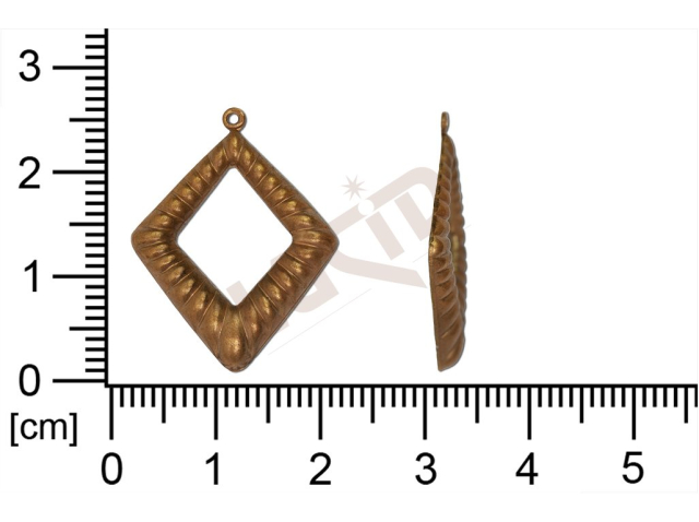 fancy shape quadrangle other with 1 loop / attaching hole