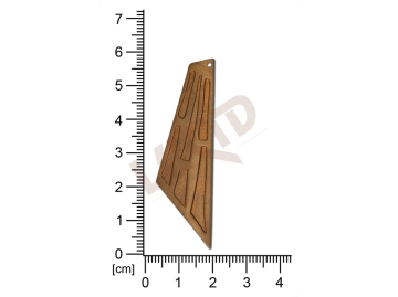 fancy shape quadrangle other with 1 loop / attaching hole