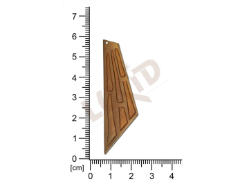 fancy shape quadrangle other with 1 loop / attaching hole