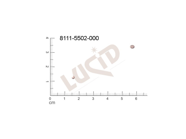 Plochý výsek kulatý bez oček (svěšovacích dírek) 2.0mm