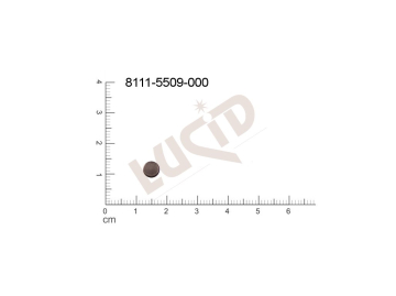 Plochý výsek kulatý bez oček (svěšovacích dírek) 5.0mm