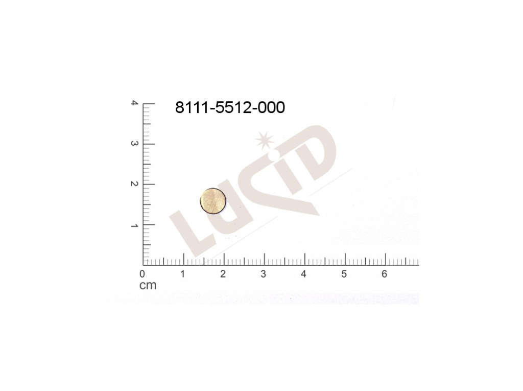 flat cut-out round other without loops / attaching holes 6.5mm