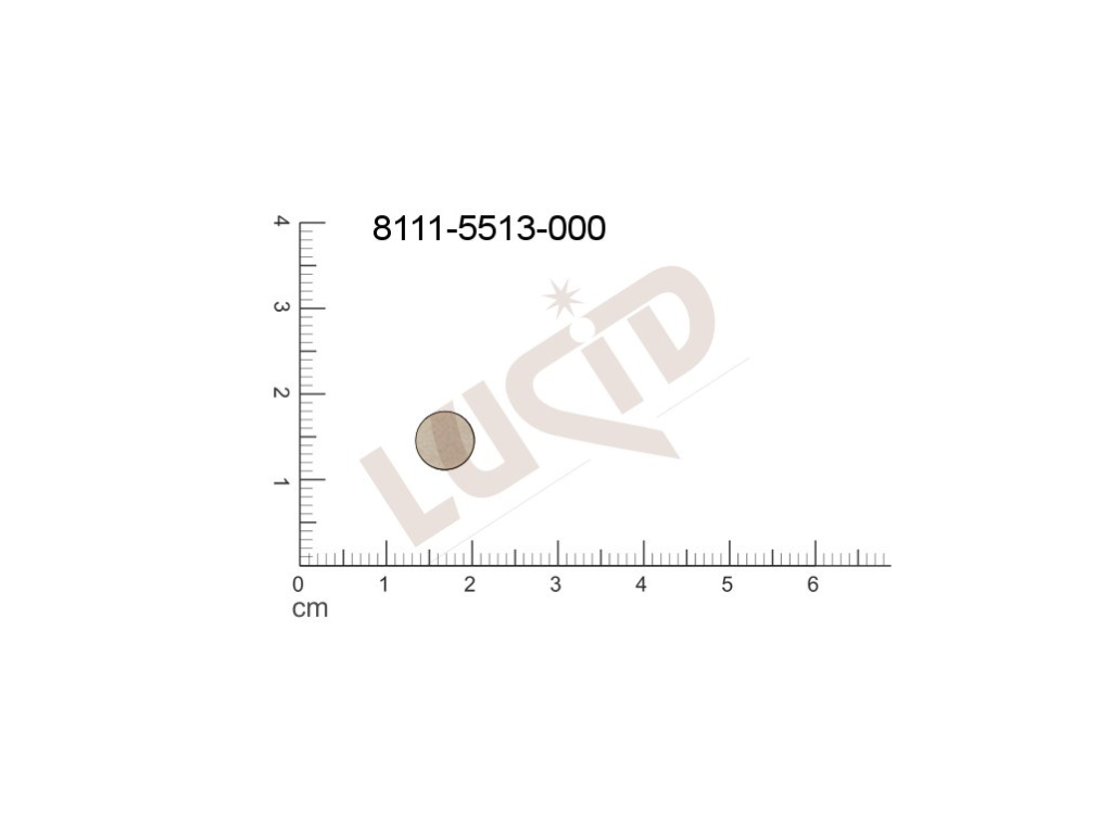 flat cut-out round other without loops / attaching holes 7.0mm