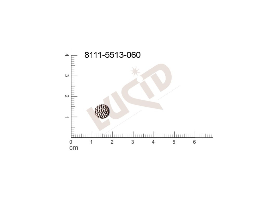 flat cut-out round other without loops / attaching holes 7.0mm