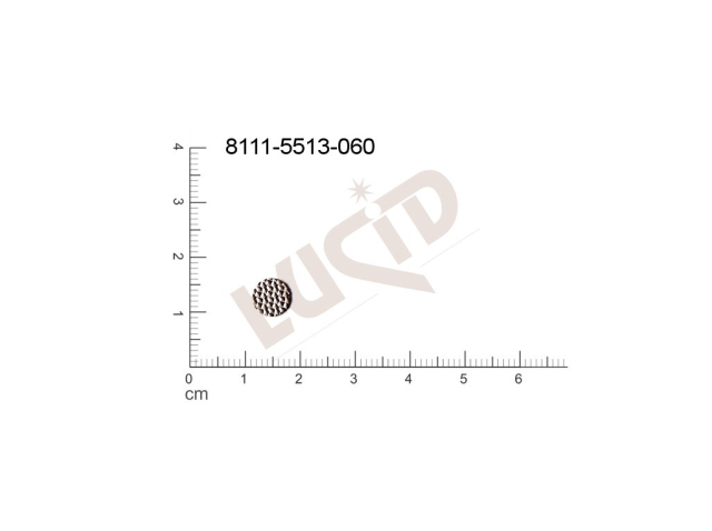 Plochý výsek kulatý bez oček (svěšovacích dírek) 7.0mm