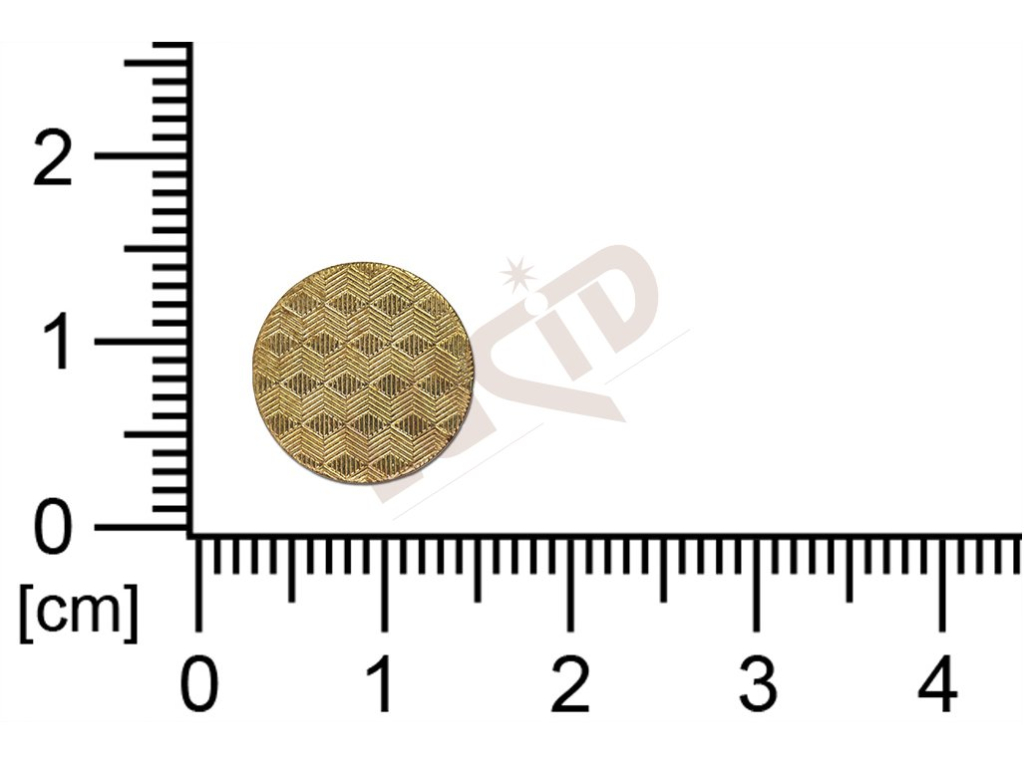 flat cut-out round without loops / attaching holes