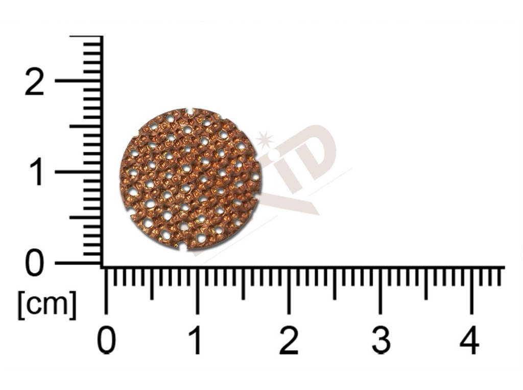 flat cut-out round without loops / attaching holes