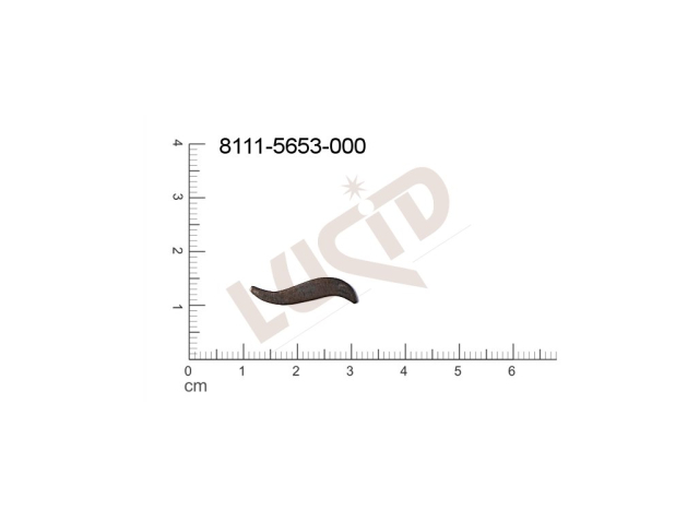 Plochý výsek ostatní ostatní bez oček (svěšovacích dírek) 20.0x4.0mm