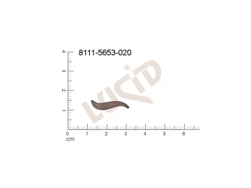 Plochý výsek ostatní ostatní bez oček (svěšovacích dírek) 20.0x4.0mm