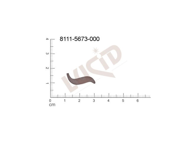 Plochý výsek ostatní ostatní bez oček (svěšovacích dírek) 20.0x5.0mm