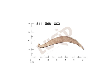 Plochý výsek bez oček (svěšovacích dírek) 53.0x17.0mm