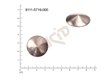 fancy shape round other without loops / attaching holes 25.0mm