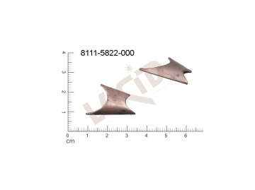 Tvarový výlisek ostatní ostatní bez oček (svěšovacích dírek) 25.0x15.0mm