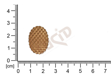 fancy shape oval without loops / attaching holes 