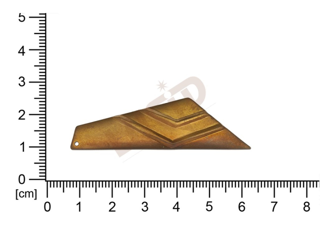 fancy shape quadrangle other with 1 loop / attaching hole