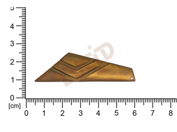 fancy shape quadrangle other with 1 loop / attaching hole