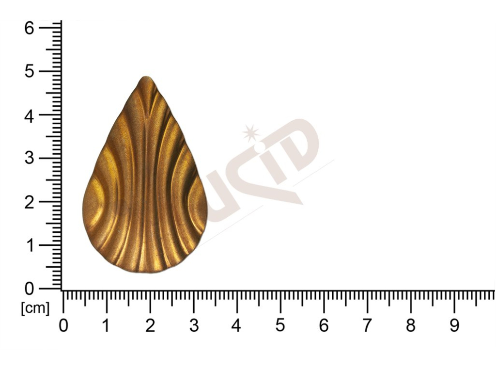 fancy shape drops other without loops / attaching holes 45.0x29.0mm